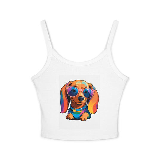 Cute - Love Is Doxie - Minimal Tank Top