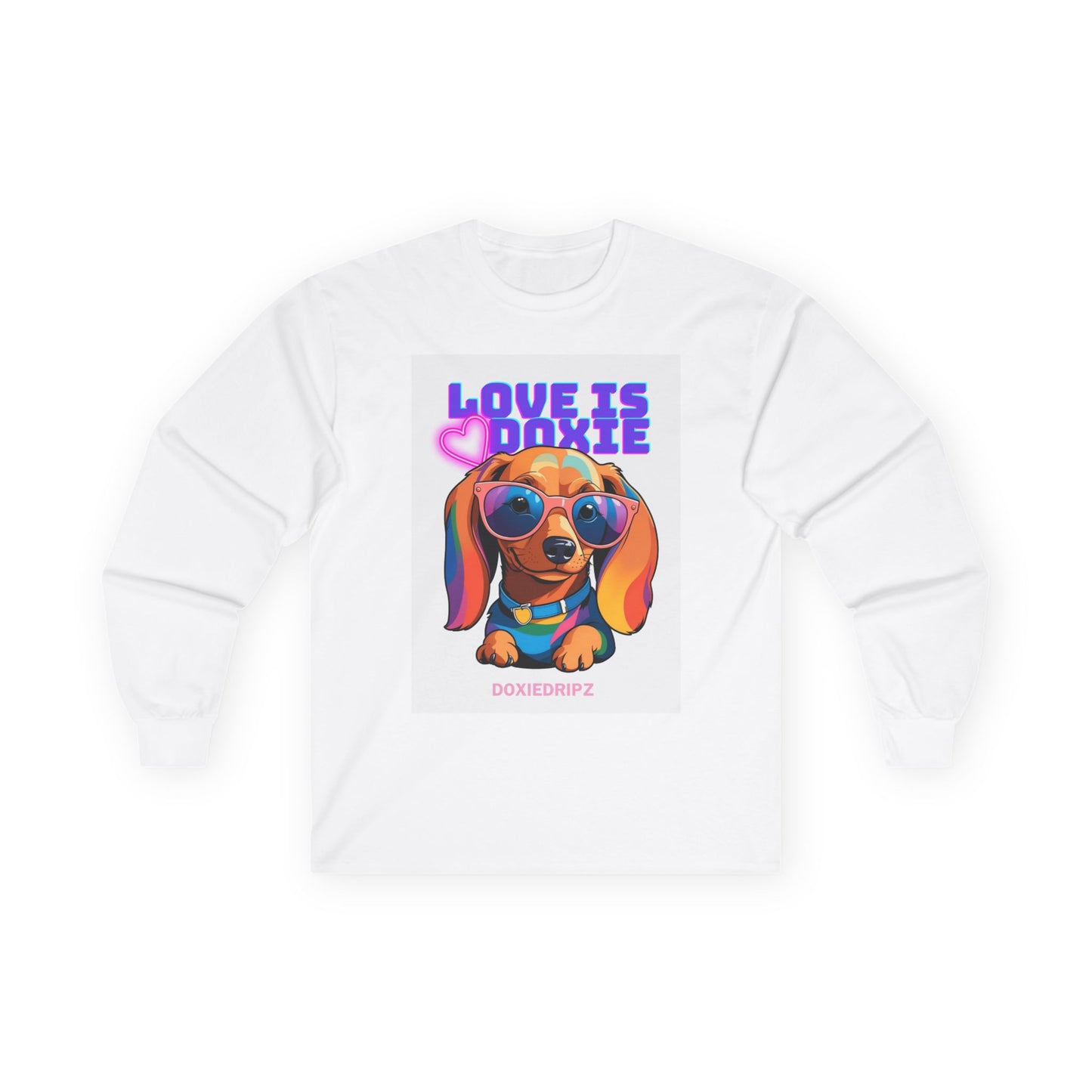 Cute - Love Is Doxie - Long Sleeve Tee
