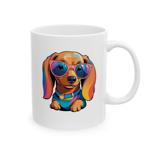 Cute - Love Is Doxie - Minimal Mug