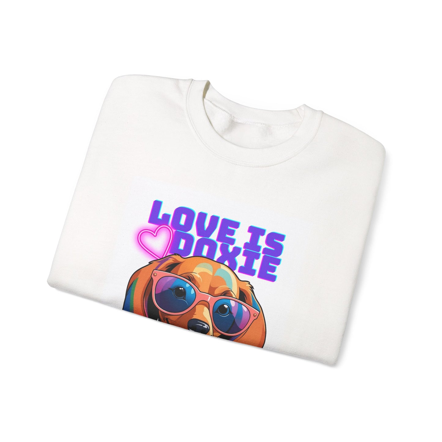 Cute - Love Is Doxie - Crewneck