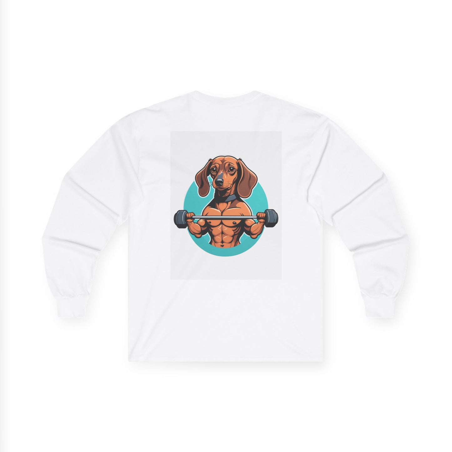 Gym - Bark Loud Lift Heavy - Minimal Long Sleeve Tee - Backprint