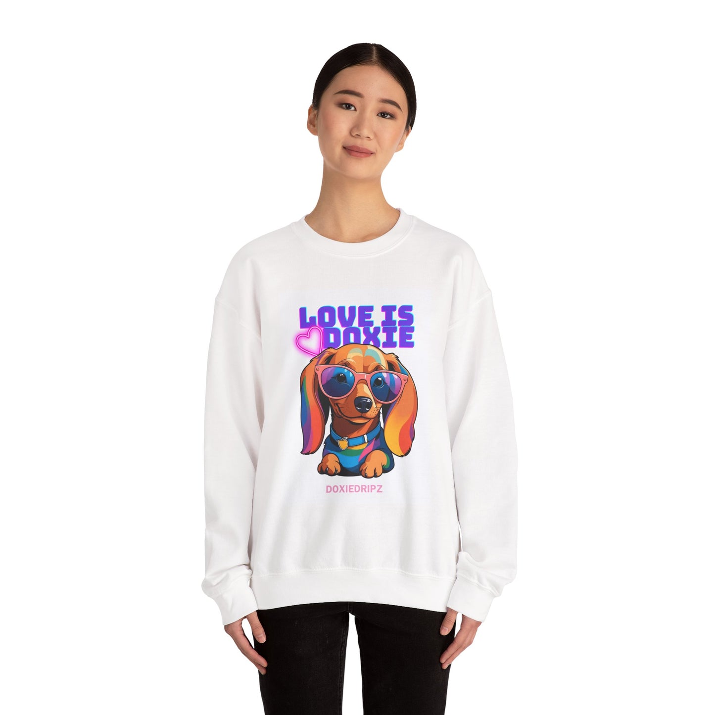 Cute - Love Is Doxie - Crewneck
