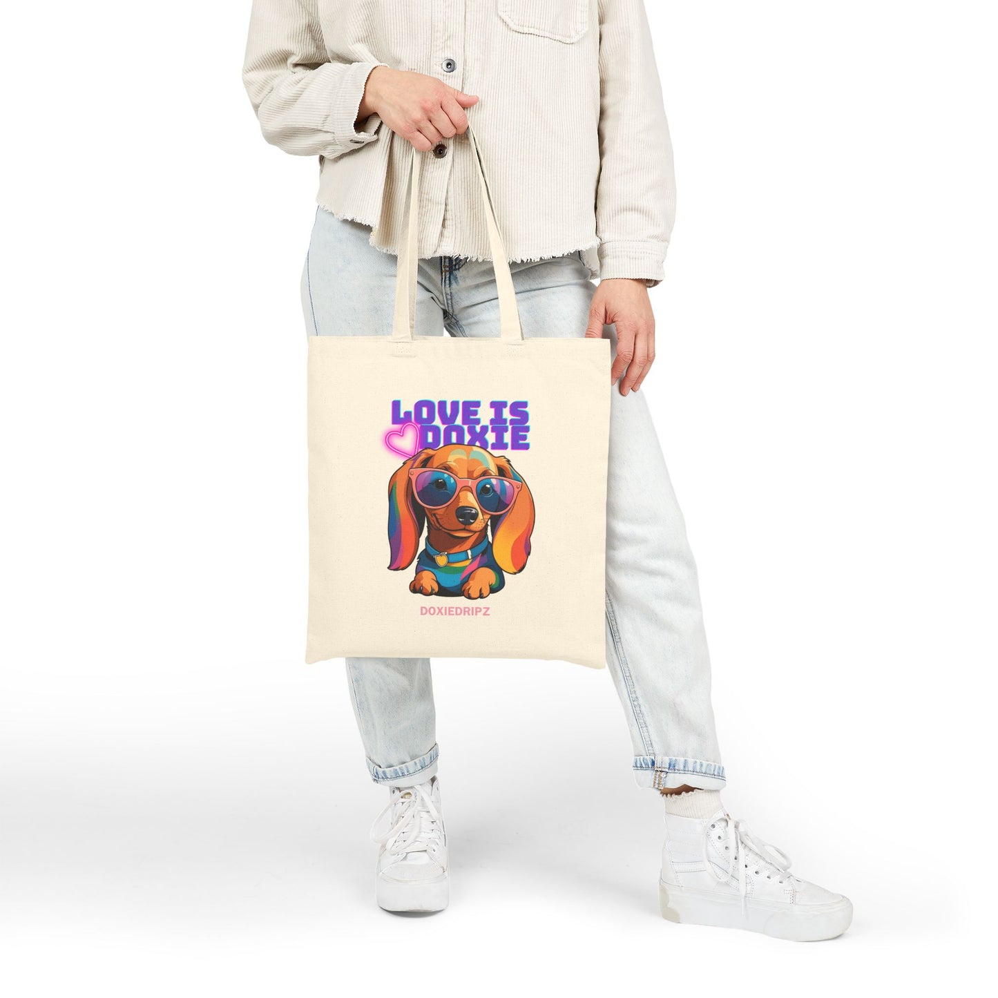 Cute - Love Is Doxie - Tote Bag