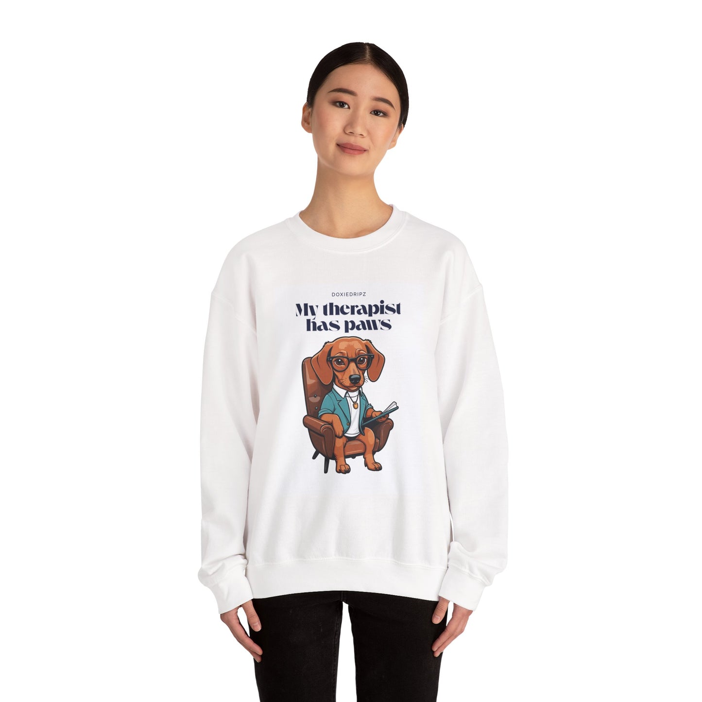 Cute - My Therapist Has Paws - Crewneck