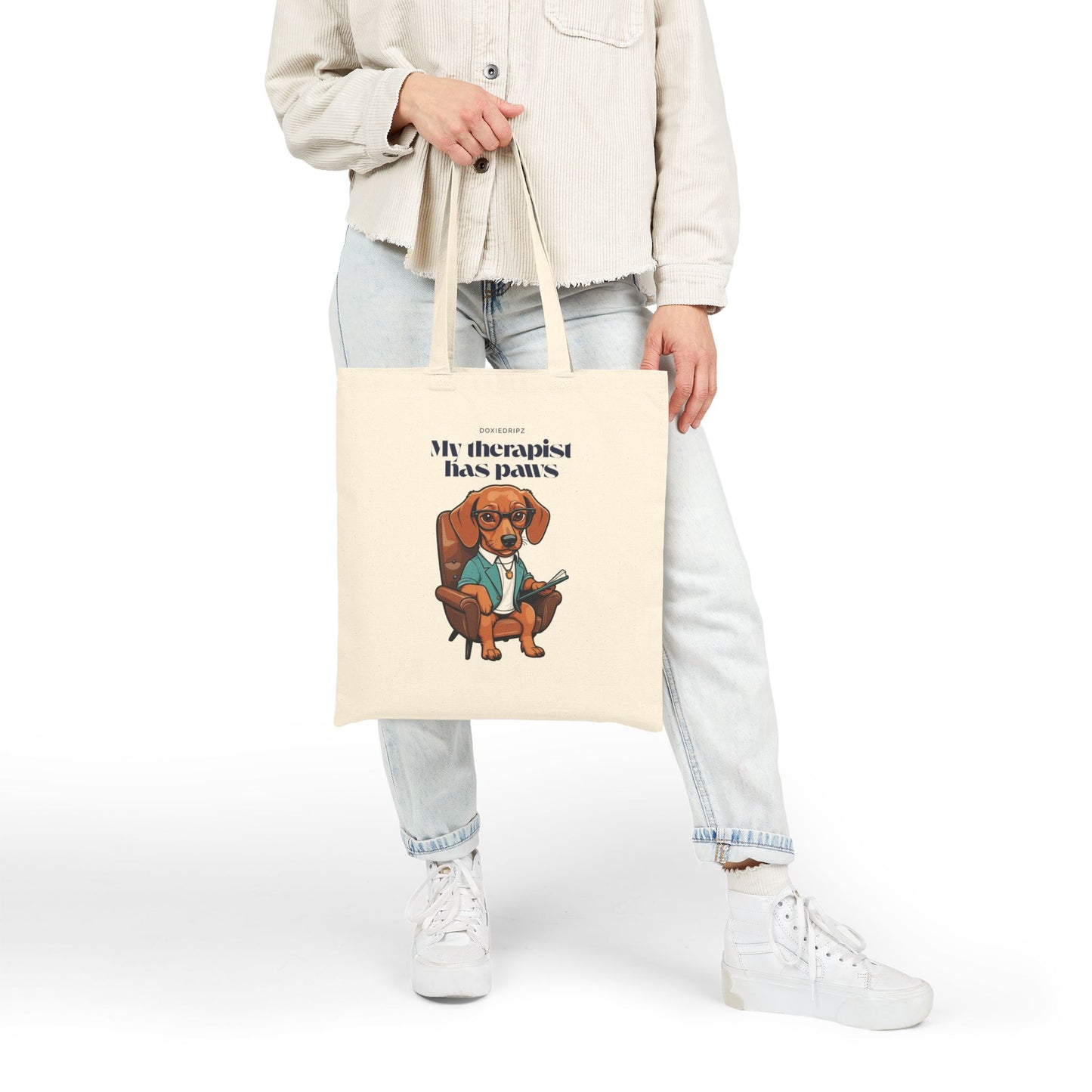 Cute - My Therapist Has Paws - Tote Bag