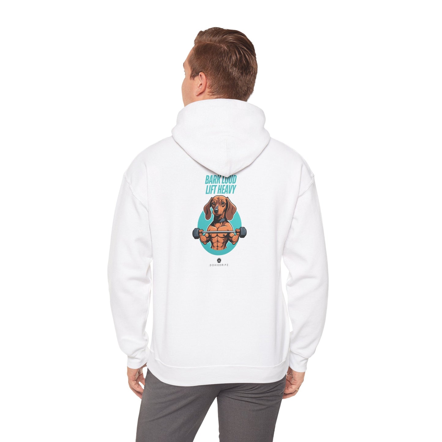 Gym - Bark Loud Lift Heavy - Hoodie - Backprint