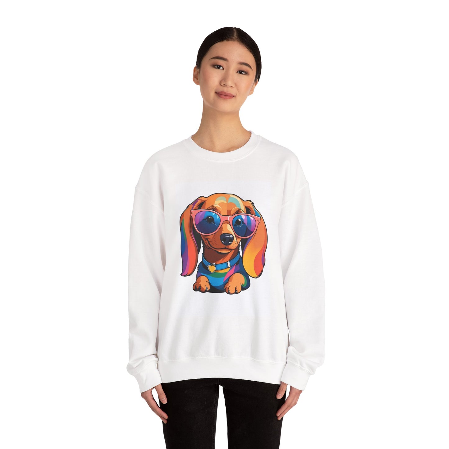 Cute - Love Is Doxie - Minimal Crewneck