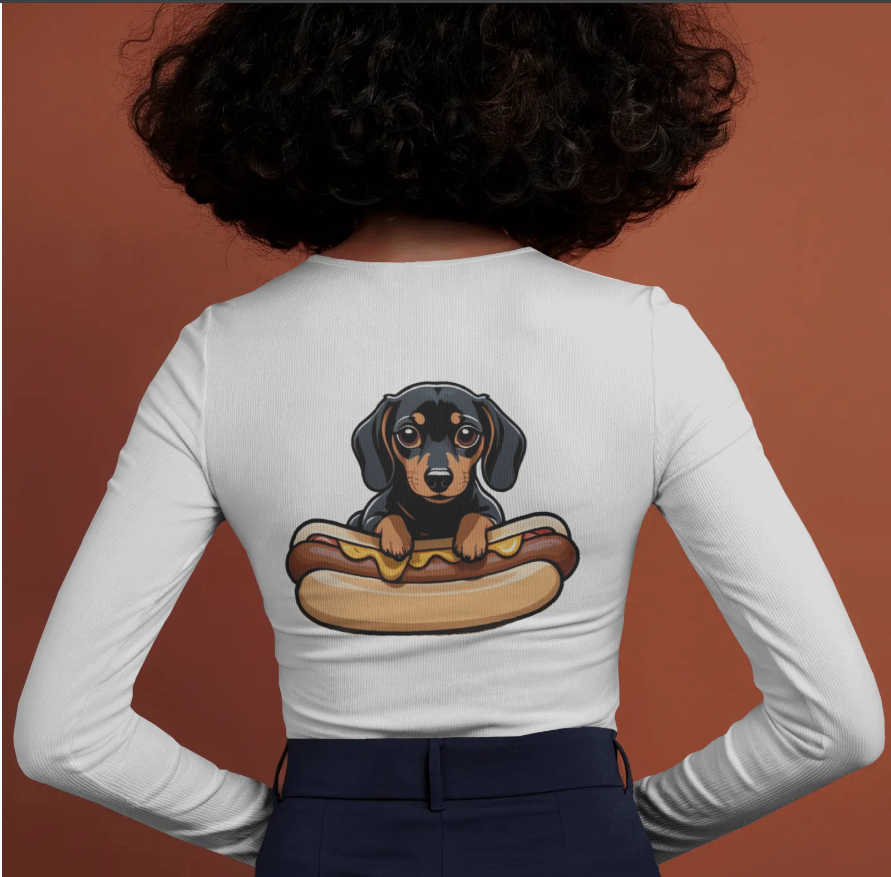 Cute - Certified Snack - Minimal Long Sleeve Tee - Backprint