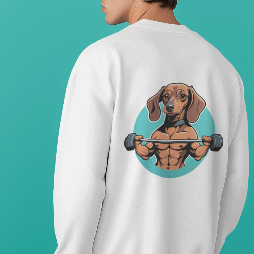 Gym - Bark Loud Lift Heavy - Minimal Crewneck - Backprint