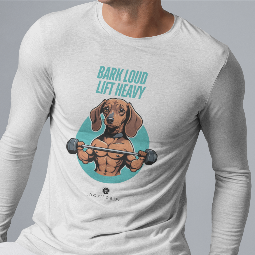Gym - Bark Loud Lift Heavy - Long Sleeve Tee