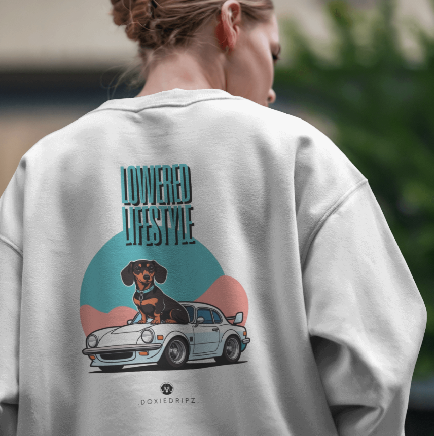 Car - Lowered Lifestyle - Crewneck - Backprint