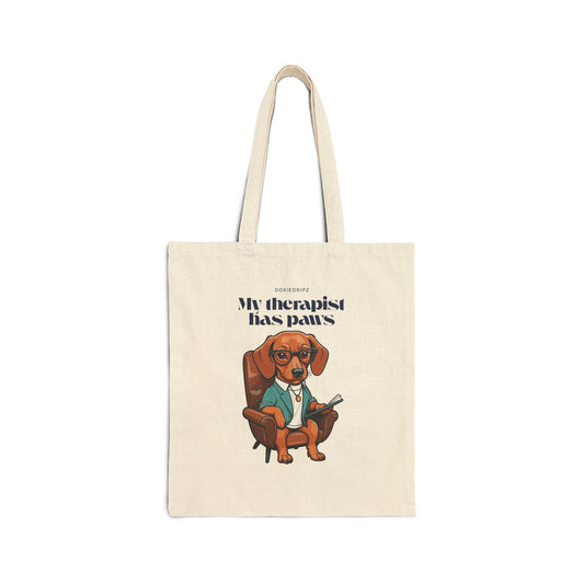 Cute - My Therapist Has Paws - Tote Bag