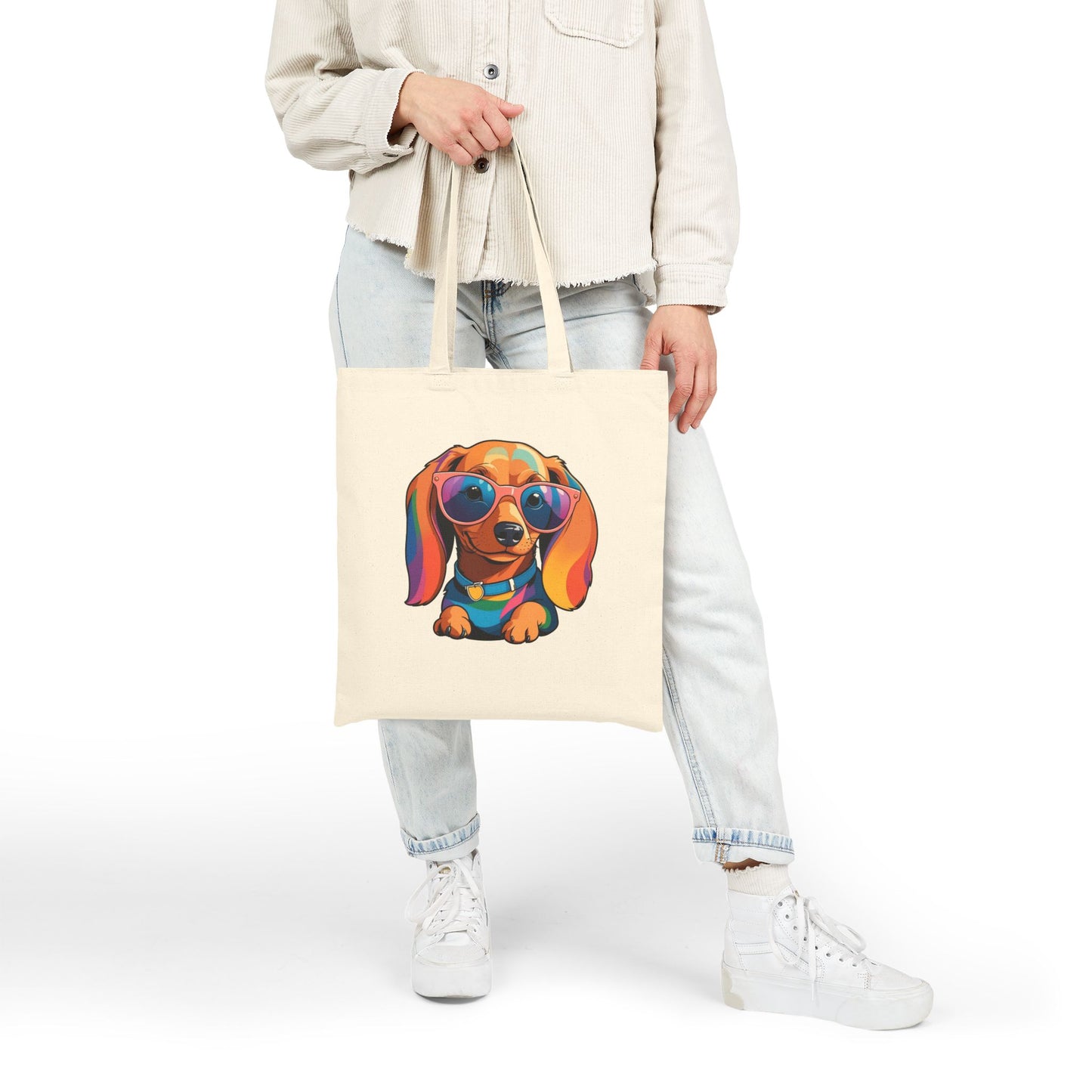 Cute - Love Is Doxie - Minimal Tote Bag