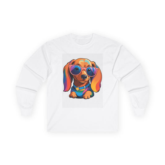 Cute - Love Is Doxie - Minimal Long Sleeve Tee