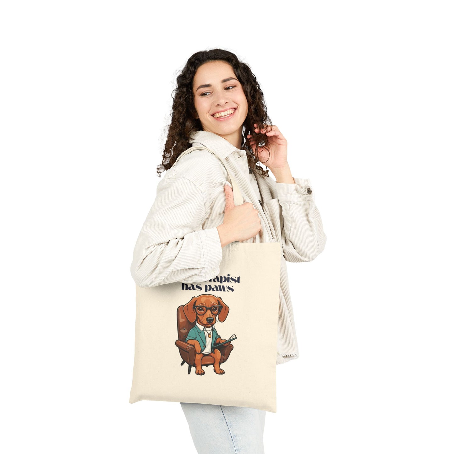 Cute - My Therapist Has Paws - Tote Bag