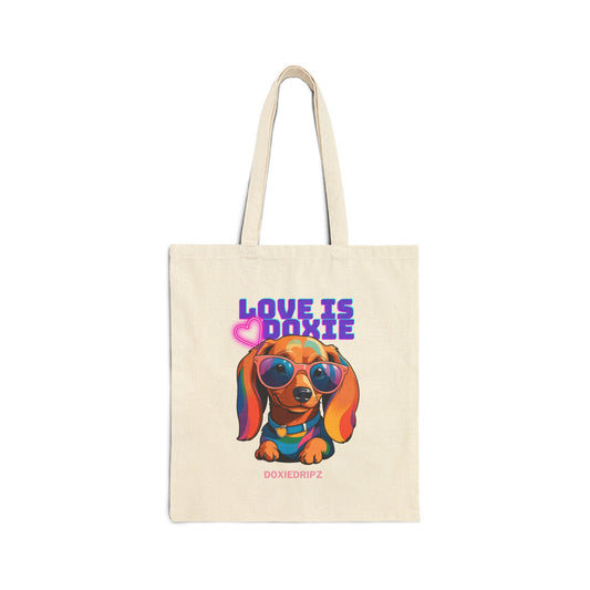 Cute - Love Is Doxie - Tote Bag