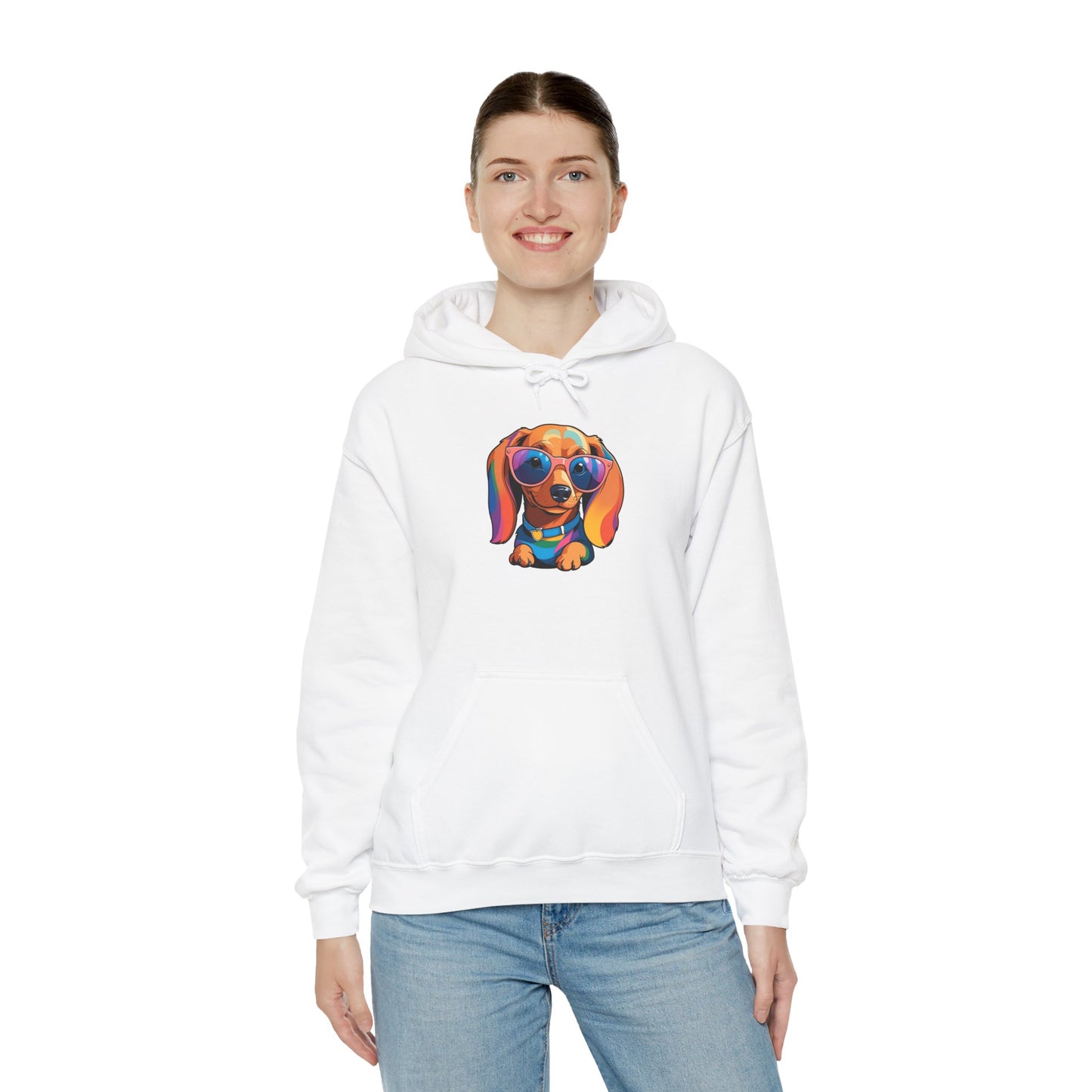 Cute - Love Is Doxie - Minimal Hoodie