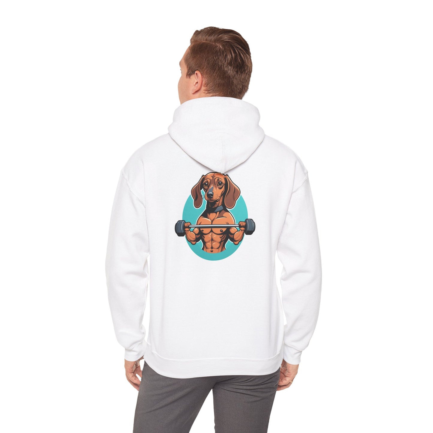 Gym - Bark Loud Lift Heavy - Minimal Hoodie - Backprint