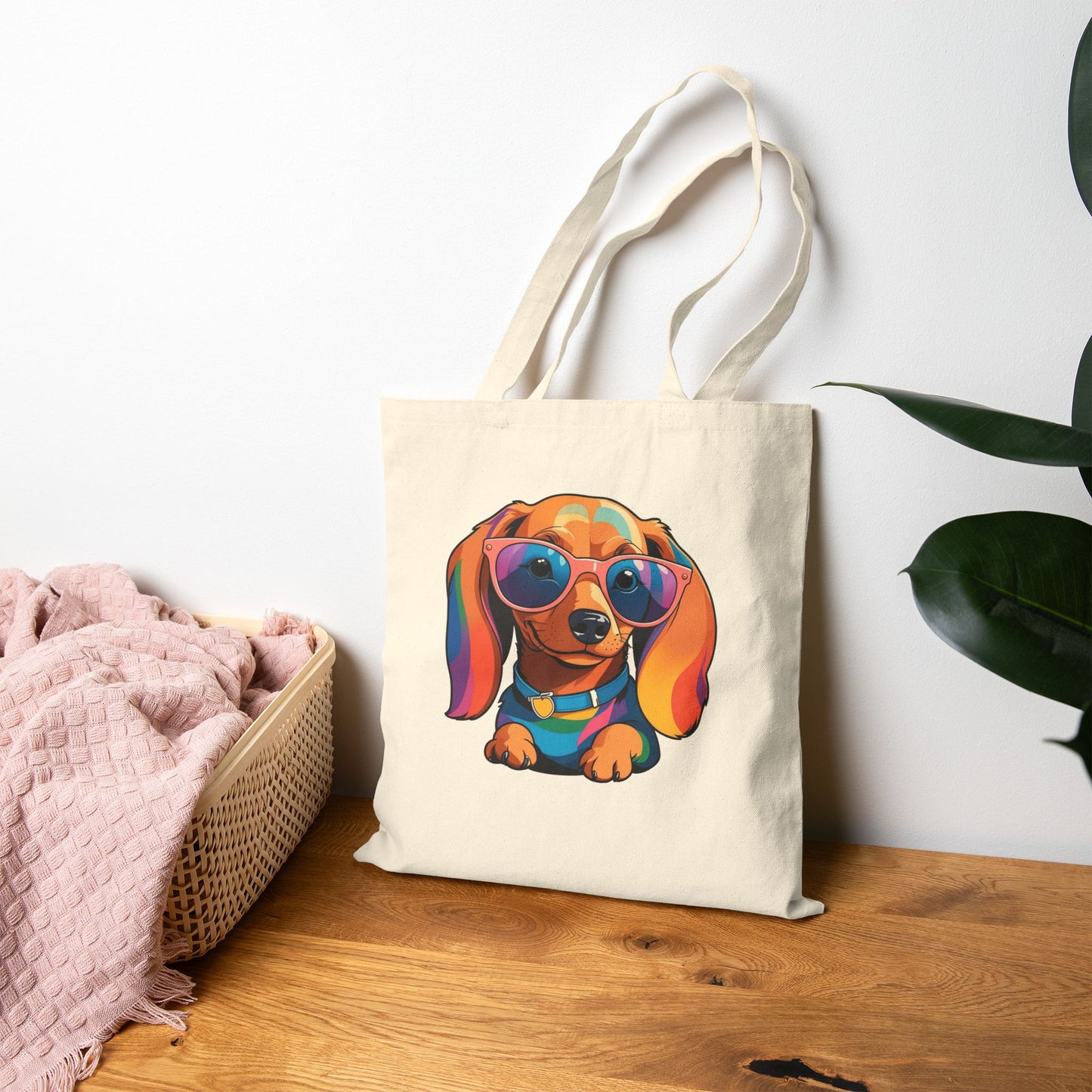 Cute - Love Is Doxie - Minimal Tote Bag