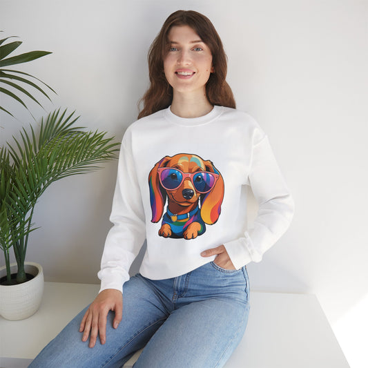 Cute - Love Is Doxie - Minimal Crewneck