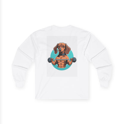 Gym - Bark Loud Lift Heavy - Minimal Long Sleeve Tee - Backprint