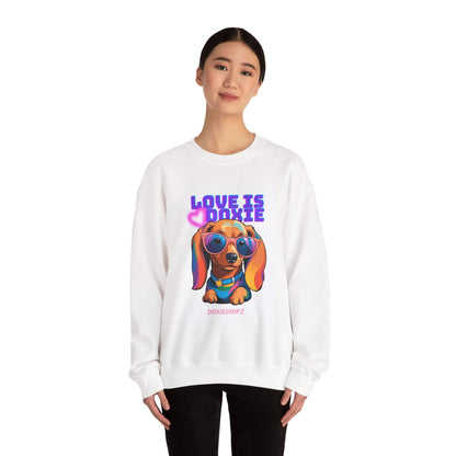 Cute - Love Is Doxie - Crewneck