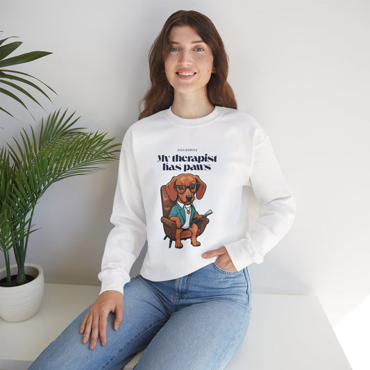 Cute - My Therapist Has Paws - Crewneck