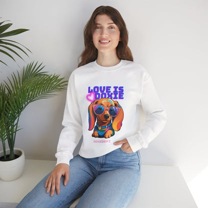 Cute - Love Is Doxie - Crewneck