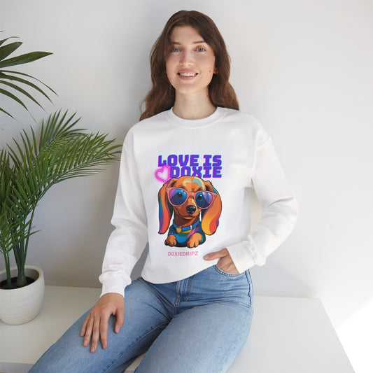 Cute - Love Is Doxie - Crewneck