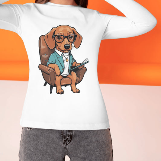 Cute - My Therapist Has Paws - Minimal Long Sleeve Tee