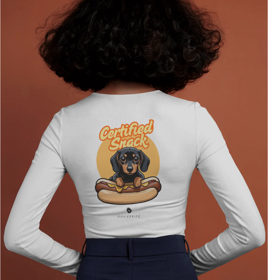 Cute - Certified Snack - Long Sleeve Tee - Backprint