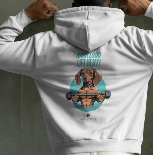 Gym - Bark Loud Lift Heavy - Hoodie - Backprint