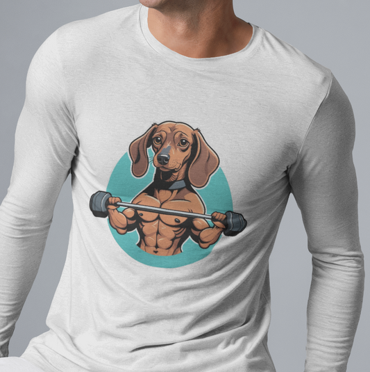 Gym - Bark Loud Lift Heavy - Minimal Long Sleeve Tee