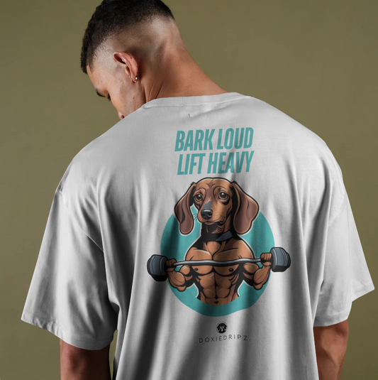 Gym - Bark Loud Lift Heavy - T-shirt - Backprint