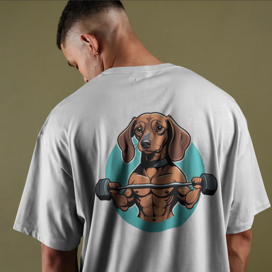 Gym - Bark Loud Lift Heavy - Minimal T-shirt - Backprint