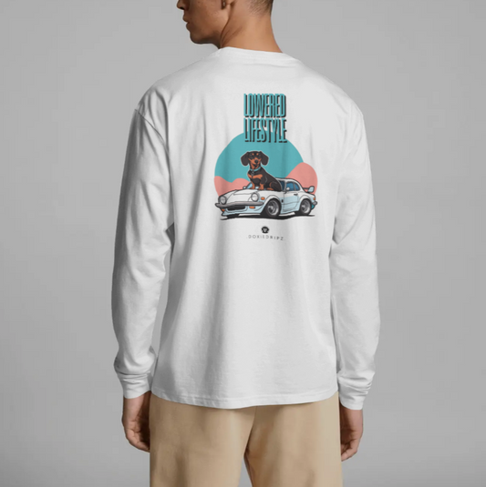 Car - Lowered Lifestyle - Long Sleeve Tee - Backprint