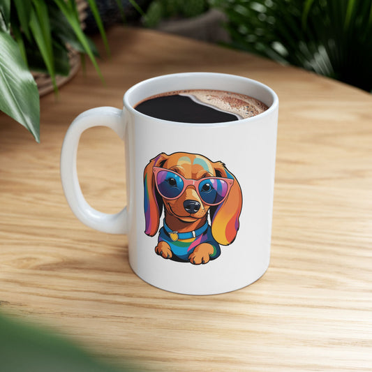 Cute - Love Is Doxie - Minimal Mug