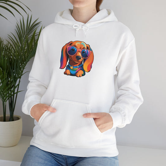 Cute - Love Is Doxie - Minimal Hoodie